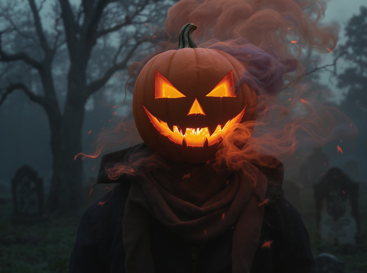 AI Video Generator Effect – Pumpkin Head Transformation