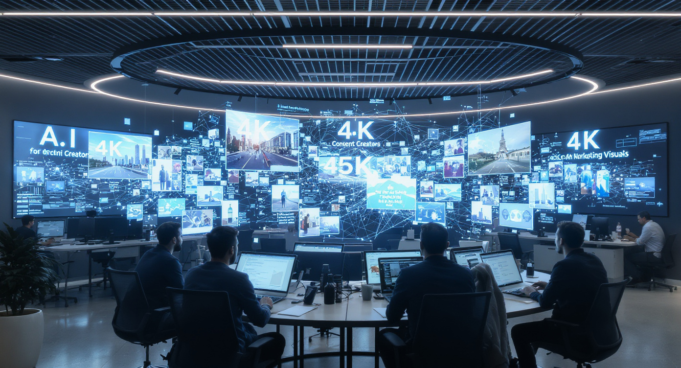 Visuais de marketing 4k criados pelo nano banana 2 4k ai image model para criadores de conteúdo profissionais