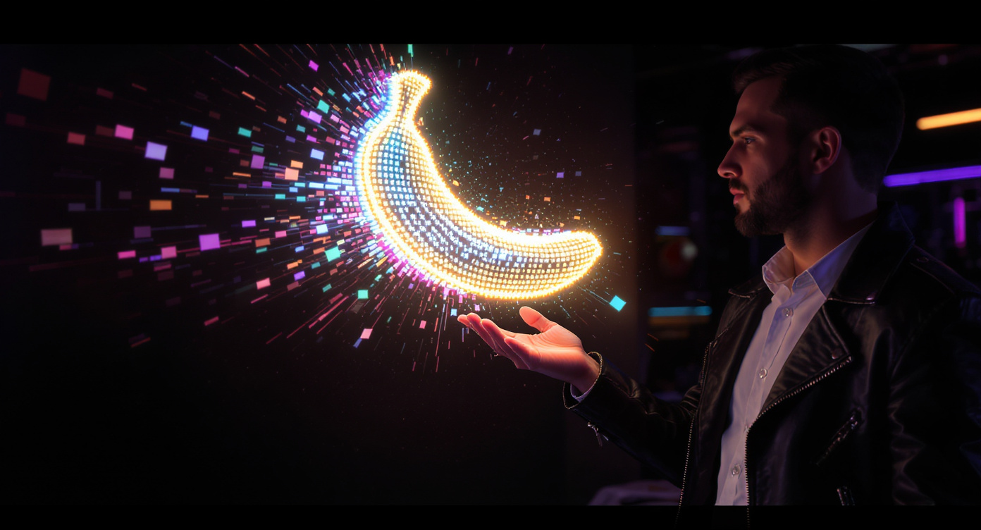 Símbolo de imaging de IA de ultra alta resolução Nano Banana 2 GEMPIX2 simbolizando a revolução criativa 4K